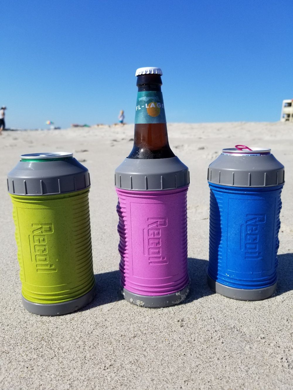 Green Pink Blue - Beach Shot